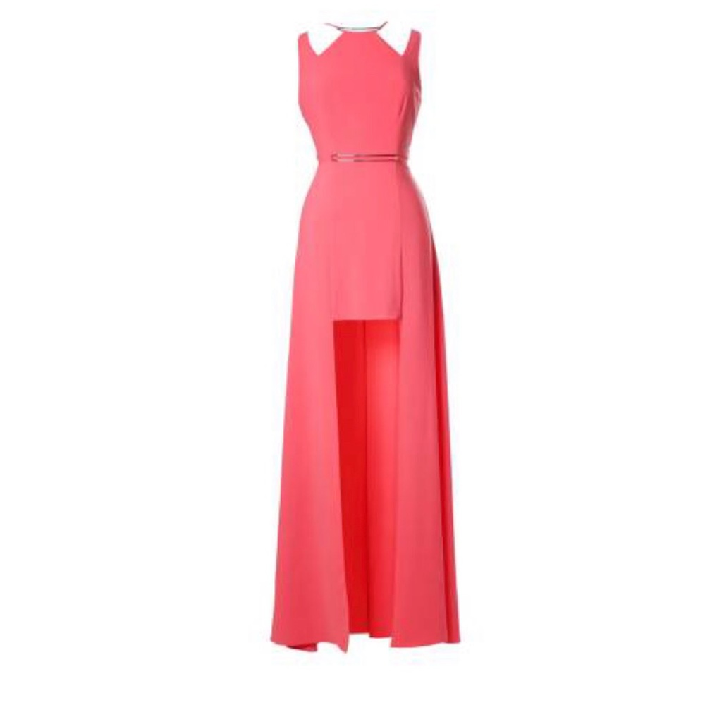 Halston Heritage Long Cut Out Dress